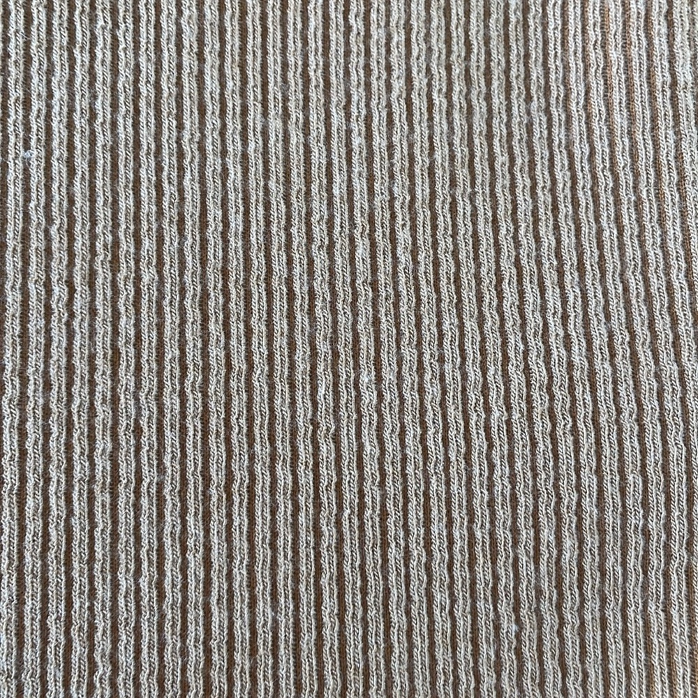Tan/Orange Long Sleeve Ribbed Top - Picture 5 of 5